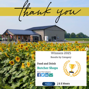 Voted Chatham-Kent’s Platinum Butcher Shop & Platinum Grocery Store